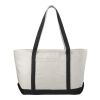 Baltic 18oz Cotton Canvas Zippered Boat Tote Standard | Black | No Imprint | not available | not available