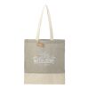 Split Recycled 5oz Cotton Twill Convention Tote Gray | No Imprint | not available | not available