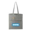 Recycled Cotton Herringbone Tote w/Zip Pocket Standard | Dark Gray | No Imprint | not available | not available