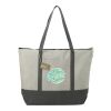 Repose 10oz Recycled Cotton Zippered Tote Standard | Gray | No Imprint | not available | not available