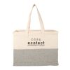 Recycled Cotton Utility Tote Natural-Gray | No Imprint | not available | not available