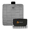 Gingham Roll-Up Picnic Blanket Black with Natural | No Imprint | not available | not available