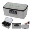 Heathered Stash Bag With Lock Gray | No Imprint | not available | not available