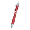 Rio Gel Pen With Contoured Rubber Grip Transparent Red | No Imprint | not available | not available