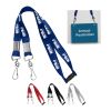Youth Double Hook Lanyard Black | No Imprint | not available | not available
