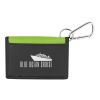 Wallet With Carabiner Lime