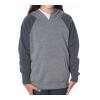 Independent Trading Company Youth Lightweight Special Blend Raglan Hooded Pullover Nickel | L | No Imprint | not available