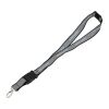 Recycled Polyester Reflective Lanyard Black
