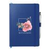 6" x 8.5" Crown Journal with Pen-Stylus Blue | No Imprint | not available | not available