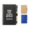 4" x 6" FSC® Mix Pocket Spiral Notebook with Pen Black | No Imprint | not available | not available