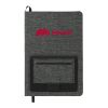 5.5” x 8.5” Vila Recycled PET Bound Notebook Charcoal