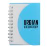 3.4” x 4.5” FSC® Recycled Post Spiral Notebook Transparent Blue