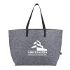 Recycled Felt Shoulder Tote Charcoal | No Imprint | not available | not available