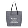 Recycled Felt Tall Shopper Tote Charcoal | No Imprint | not available | not available