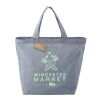 Recycled 5oz Cotton Twill Grocery Tote Blue | No Imprint | not available | not available