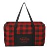 Buffalo Plaid Utility Tote Red-Black | No Imprint | not available | not available