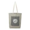Recycled Cotton Pocket Tote Standard | Natural-Black | No Imprint | not available | not available