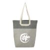 Recycled Cotton U-Handle Book Tote Standard | Natural-Black | No Imprint | not available | not available