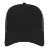 Cap America Two-Tone Trucker Mesh Back Cap Black-Charcoal