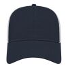 Cap America Two-Tone Trucker Mesh Back Cap Navy Blue-White | No Imprint | not available | not available
