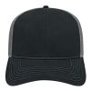 Cap America Trucker Mesh Back Cap Black-Charcoal | Embroidery | - Left Front Panel | 2.75 Inches × 2.00 Inches