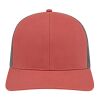 Cap America Poly/Cotton Trucker Mesh Back Cap Dusty Rose-Charcoal | No Imprint | not available | not available