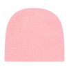 Cap America Knit Beanie Pink | Embroidery | - Left Side Panel | 2.25 Inches × 2.00 Inches