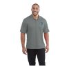 Men's Moreno Short Sleeve Polo Standard | Steel Grey | 5XL | No Imprint | not available | not available