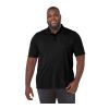 Men’s  DADE Short Sleeve Polo Tall Black | 2XL