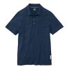 Men's LUNENBURG Roots73 Short Sleeve Polo Standard | Indigo | 3XL | No Imprint | not available | not available