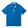 Men's Stillwater Roots73 SS Polo Standard | Baltic Blue-White | S | 1-color Apparel Digital Transfer | BACK YOKE, Horizontal, - Centered on Yoke | 4.00 Inches × 2.00 Inches