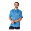 Men's KINPORT SS Stand Collar Polo Standard | Blue | L | No Imprint | not available | not available