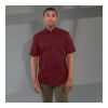 Men's STIRLING Short Sleeve Shirt Maroon Heather | 4XL