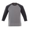 Men's DAKOTA Three Quarter Tee Standard | Heather Dark Charcoal-Medium Heather Grey | M | No Imprint | not available | not available