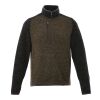 Men’s  VORLAGE Half Zip Knit Jacket Standard | Loden-Black Smoke Heather | L | No Imprint | not available | not available