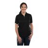 Women's Kiso Short Sleeve Polo Black-White | 3XL