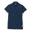 Women's LUNENBURG Roots73 Short Sleeve Polo Standard | Indigo | XS | No Imprint | not available | not available