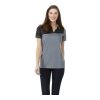 Women's PRATER Short Sleeve Polo Standard | Steel Grey-Black | XS | No Imprint | not available | not available