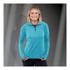Women's TAZA Knit Quarter Zip Standard | Aspen Heather | L | No Imprint | not available | not available