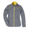 Women's TAMARACK Full Zip Jacket Standard | Yellow-Heather Charcoal | L | No Imprint | not available | not available