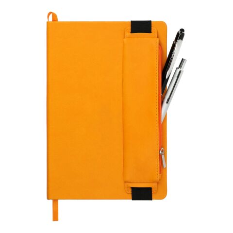 FUNCTION Office Hard Bound Notebook With Pen Pouch Standard | Orange | No Imprint | not available | not available
