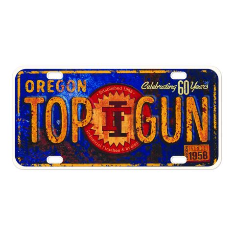 Aluminum Custom License Plate White | No Imprint | not available | not available