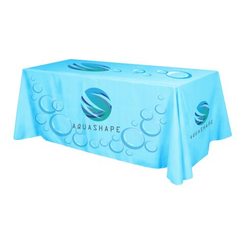 Flat All Over Dye Sub Table Cover - 4-sided, fits 8&#039; table White | No Imprint | not available | not available