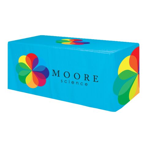 Fitted All Over Dye Sub Table Cover - 3-sided, fits 6&#039; table White | No Imprint | not available | not available