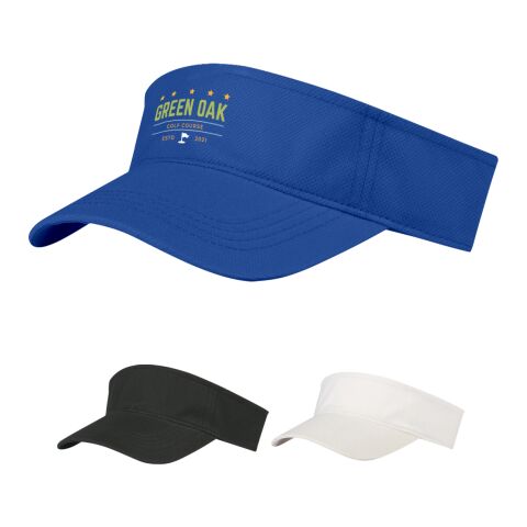 BUDGET SAVER NON-WOVEN VISOR Royal with White | No Imprint | not available | not available