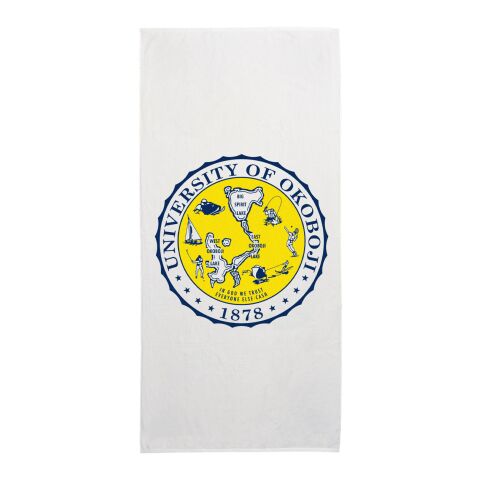 35&quot; X 70&quot; Velour Beach Towel White | No Imprint | not available | not available