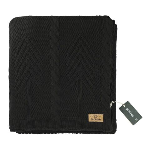 tentree Organic Cotton Cable Blanket Black | No Imprint | not available | not available