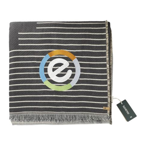 tentree Organic Cotton Peaks Woven Blanket Gray | No Imprint | not available | not available
