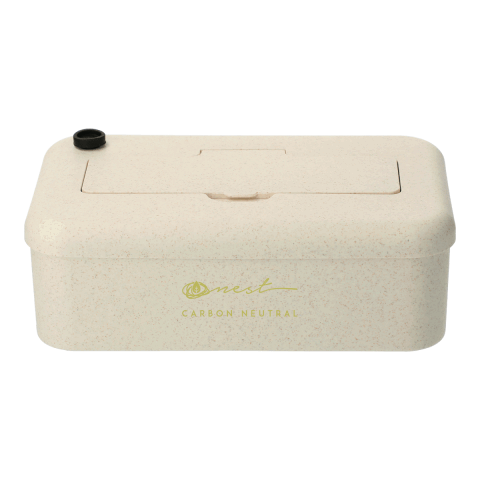 Bamboo Fiber Lunch Box with Utensil Pocket Standard | Light Yellow | No Imprint | not available | not available
