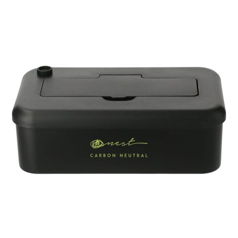 Bamboo Fiber Lunch Box with Utensil Pocket Black | No Imprint | not available | not available